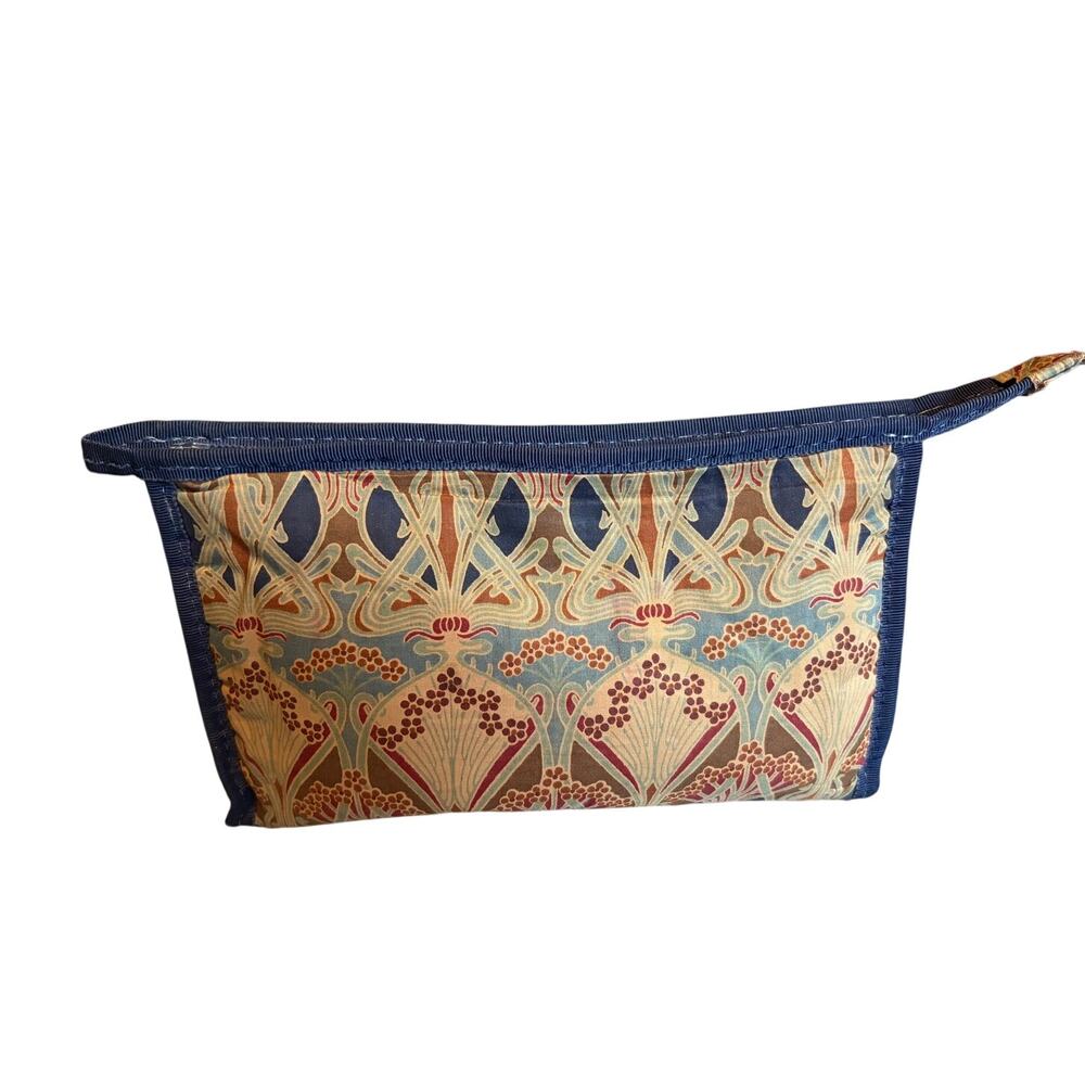 Vintage Liberty of London Ianthe Art Nouveau Cosmetic Toiletry Zip Bag Pouch